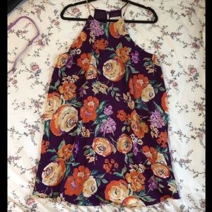 Floral Everly high neck swing dress